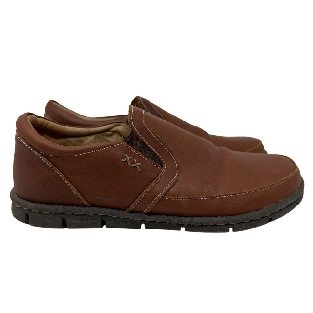 BORN Men's Han Sawyer Leather Shoes With Elastic Gore & Cushioned Insole Size 7